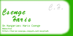 csenge haris business card